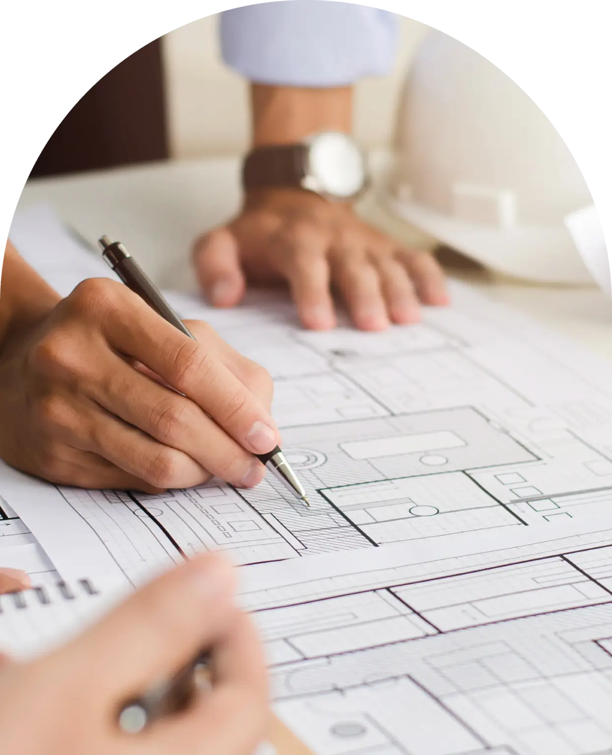 A group of people working on a project.